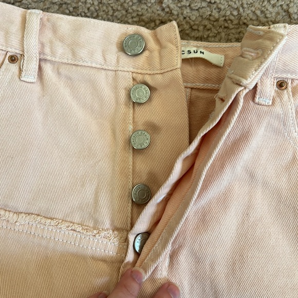 Pacsun peach pink ultra high rise vintage shorts 28 - Picture 3 of 6